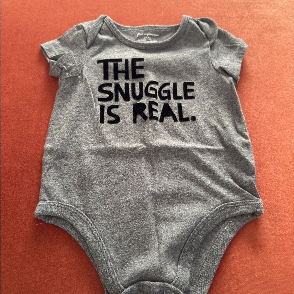 First Impressions Gray Bodysuit - The Snuggle is Real